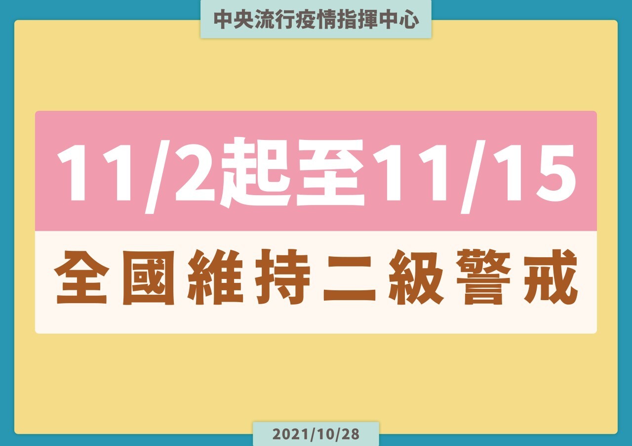 維持二級警戒