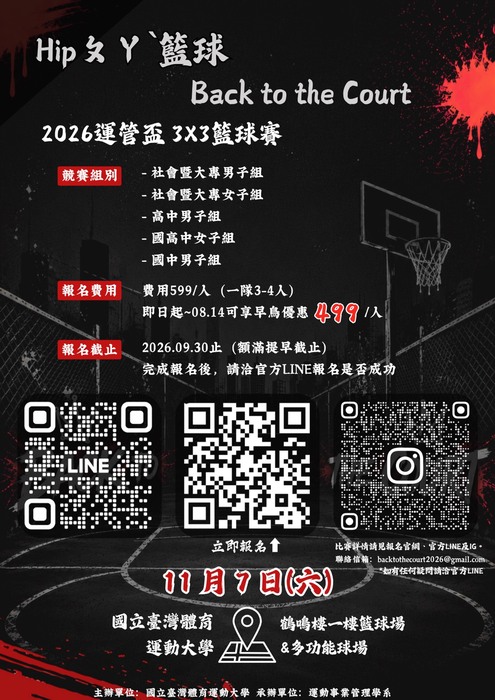2026運管盃3x3籃球賽